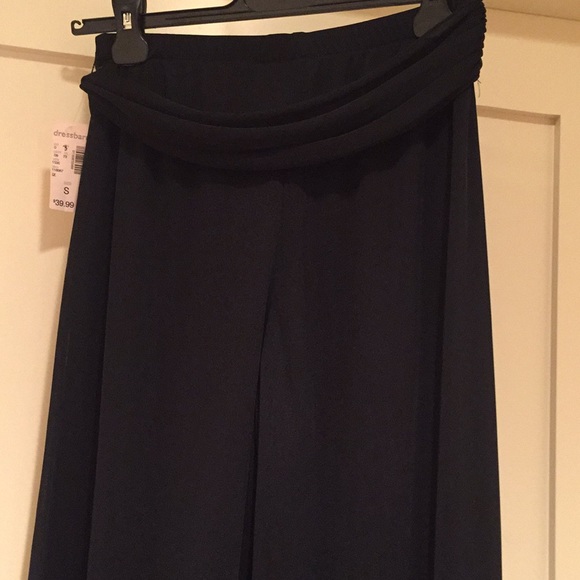Dressbarn sheer palazzo wide leg black pants - Picture 7 of 8